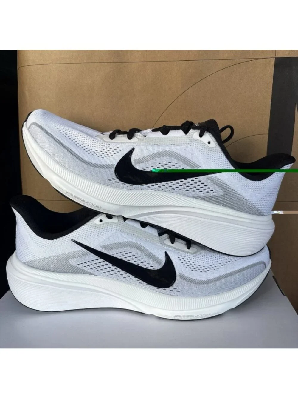 NEW Nike Pegasus 42 By You IQ8029-900 Black White- Men Size 12